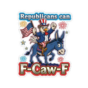 Onkel Sam Huhn Republikaner Können F-Caw-F T-Shirt