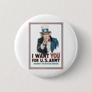 Onkel Sam "Ich will DICH!" Button
