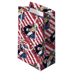 Onkel Sam, ich Wollte dich mit US Flagge Kleine Geschenktüte