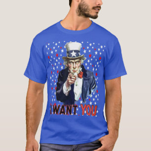Onkel Sam, ich Wollte dich mit US Flagge T-Shirt