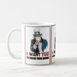 Onkel Sam "Ich Wollte dich", um diese Pandemie zu  Kaffeetasse
