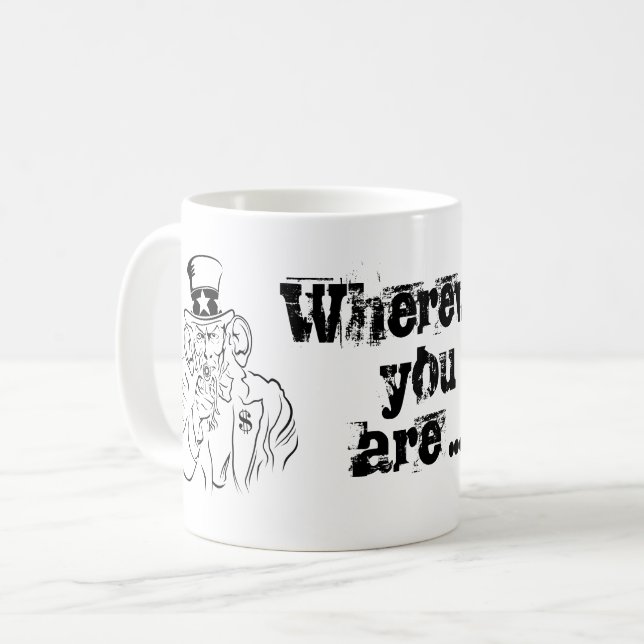 Onkel Sam Kaffeetasse (Vorderseite Links)