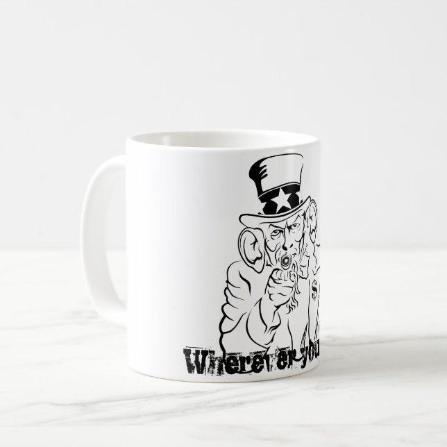 Onkel SAM Kaffeetasse (Vorderseite Links)