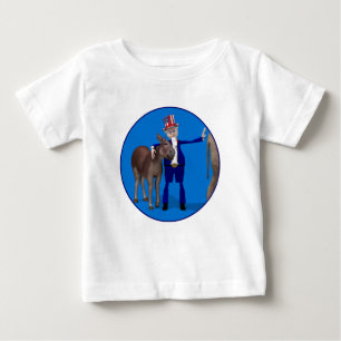 Onkel Sam liebt Esel Baby T-shirt