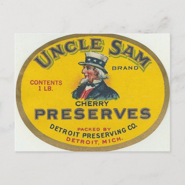 Onkel Sam Postkarte (Vorderseite)
