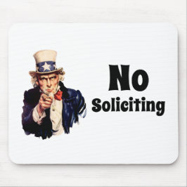 Onkel Sam sagt Betteln verboten Mousepad