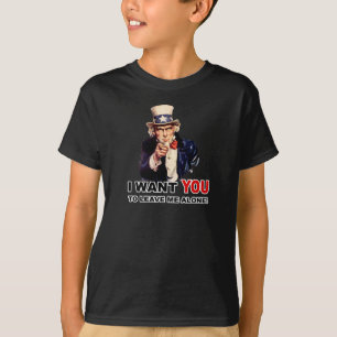 Onkel Sam WILL DASS DU MICH IN RUHE LÄSST T-Shirt
