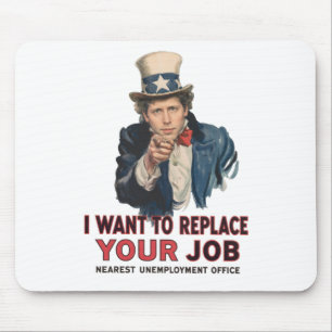Onkel Sam will Ihren Job durch KI ersetzen Mousepad