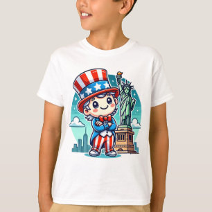 "Onkel Sams New York feiert Freiheit" T-Shirt