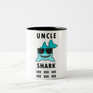 ONKEL SHARK Doo Doo Doo Zweifarbige Tasse