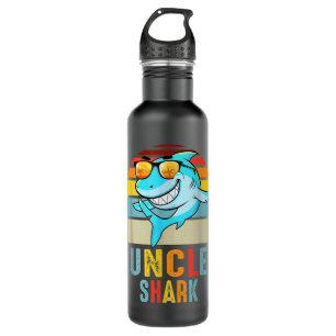 Onkel Shark Shirt Hai Familie Happy Mother Day Edelstahlflasche