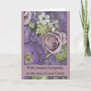 Onkel Sympathy-Karte mit Rose Karte