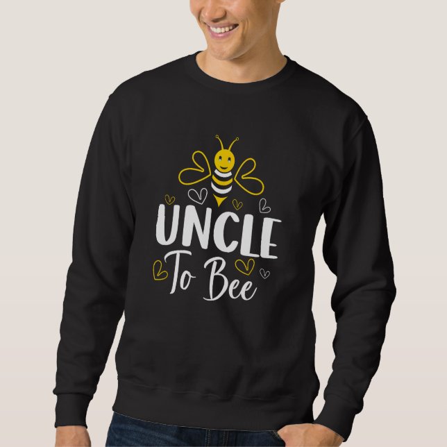 Onkel to be Pregnancy Announcement Baby Shower Un Sweatshirt (Vorderseite)