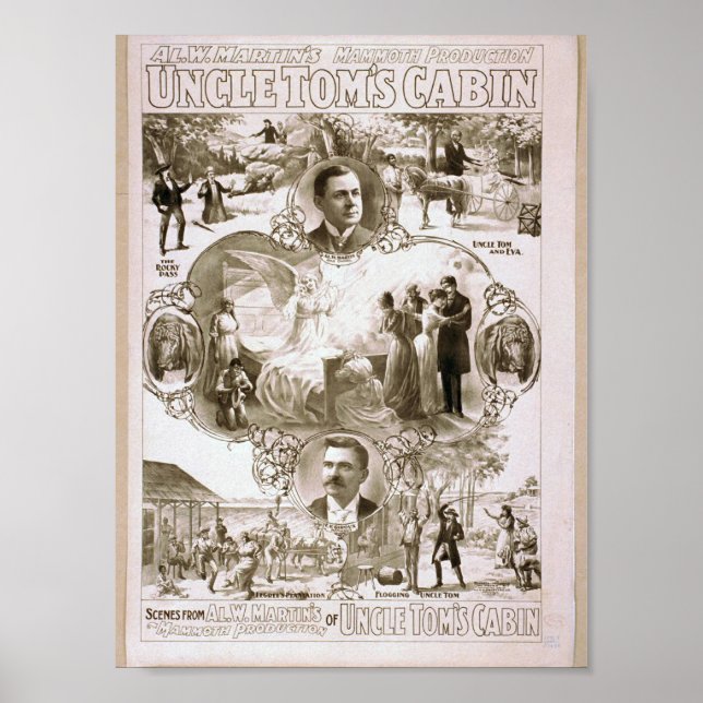 Onkel Toms Kabine Retro Theater Poster (Vorne)