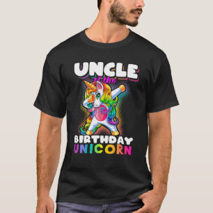 Onkel von Geburtstag Einhorn Dabbing Einhorn Match T-Shirt