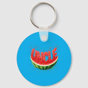 Onkel Wassermelone Sommer Obst Familien-Matching Schlüsselanhänger