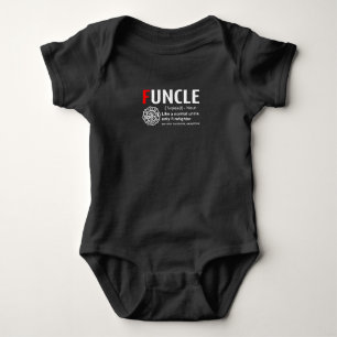 Onkel wie ein normaler Onkel, nur Feuerwehrmann Baby Strampler
