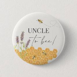 Onkel zu Biene, Honigbiene-Taste für Babydusche Button