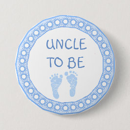 Onkel, zum blauer Jungen-Babypartyknopf zu sein Button