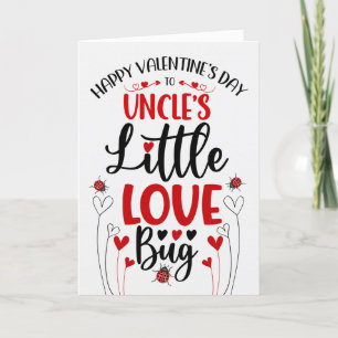Onkels kleine Liebe Bug Valentine Feiertagskarte
