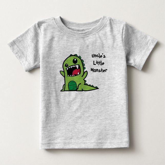Onkels kleines Monster Baby T-shirt (Vorderseite)