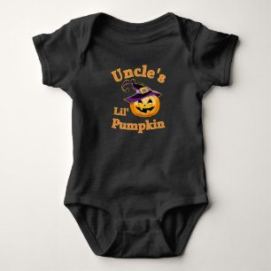 Onkel's Pumpkin Halloween Ein Stück Baby Bodysuit Strampler