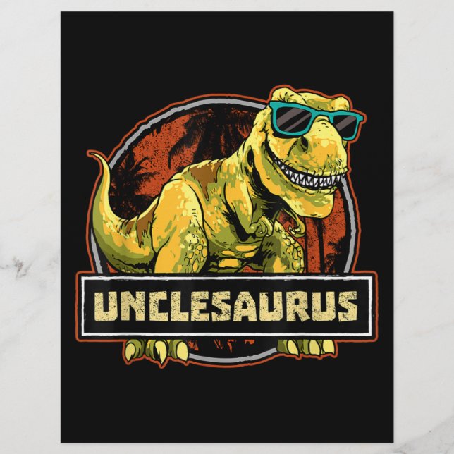 Onkelsaurus T Rex Onkel Saurus Dinosaurier Flyer (Vorne)
