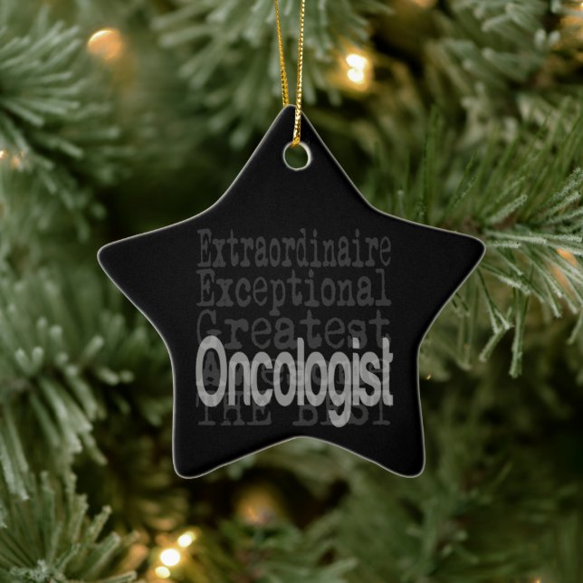 Onkologe Extraordinaire Keramik Ornament (Baum)