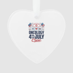Onkologie 4. Juli Crew Medizinisches Patriotisches Ornament