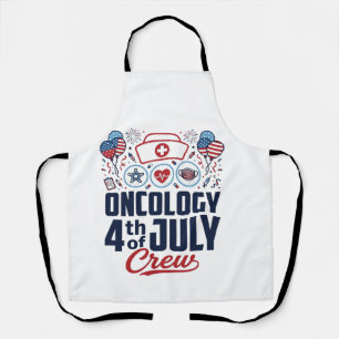 Onkologie 4. Juli Crew Medizinisches Patriotisches Schürze