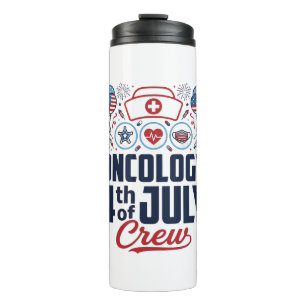 Onkologie 4. Juli Crew Medizinisches Patriotisches Thermosbecher