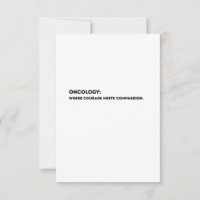 Onkologie-Definitionskarte – Danke Onkologe