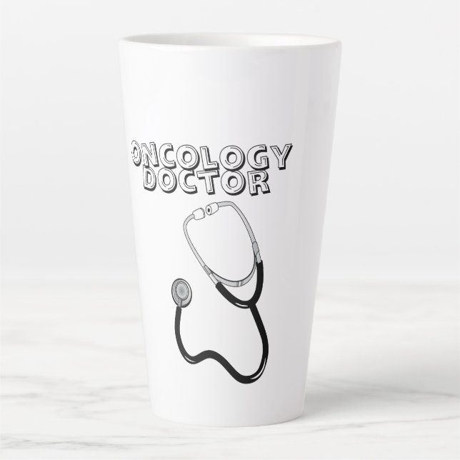 Onkologie Doktor Latte Tasse 17 oz Bestes Arztgesc (Vorderseite)