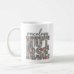 Onkologie-Krankenschwester Floral Vintage Kaffeetasse