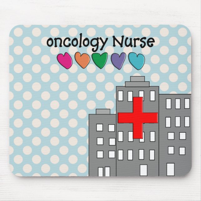 Onkologie-Krankenschwester-Geschenk-einzigartiger Mousepad (Vorne)