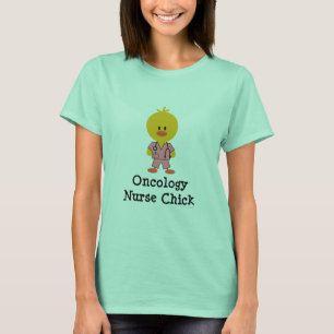 Onkologie-Krankenschwester-Küken-Wecker-T - Shirt