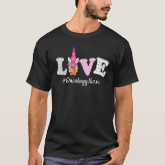 Onkologie-Krankenschwester Leben Liebe Gnom Ostere T-Shirt