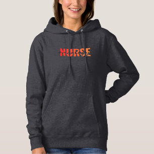 Onkologie-Krankenschwester Moderne Typografie Hoodie