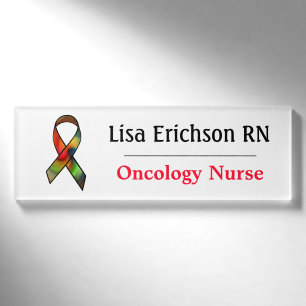 Onkologie-Krankenschwester-Namen-Umbau Namenschild