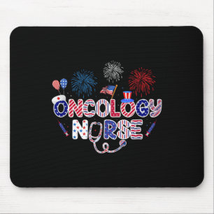 Onkologie Nurse 4. Juli Amerikanische Krankenpfleg Mousepad