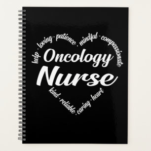Onkologie Nurse Herz Word Cloud Planer