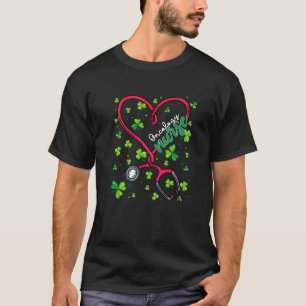 Onkologie Nurse St Patricks Day Liebe Stethoscope  T-Shirt