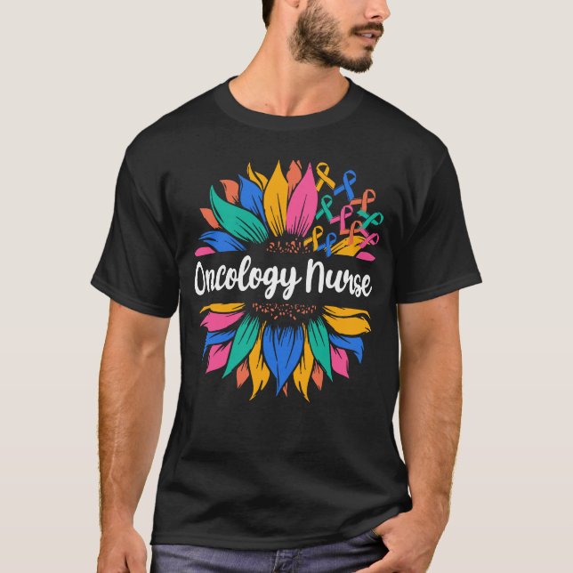 Onkologie Nurse Sunflower T-Shirt (Vorderseite)