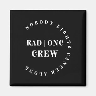 Onkologie Radiation Nurse Crew T-Shirt Pädiatrisch Magnet