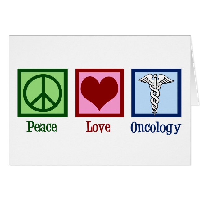 Onkologin Peace Liebe Oncology Office Card (Vorderseite (Horizontal))