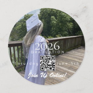 Online-Abschluss-Einladungs-QR-Code 2026 Einladung