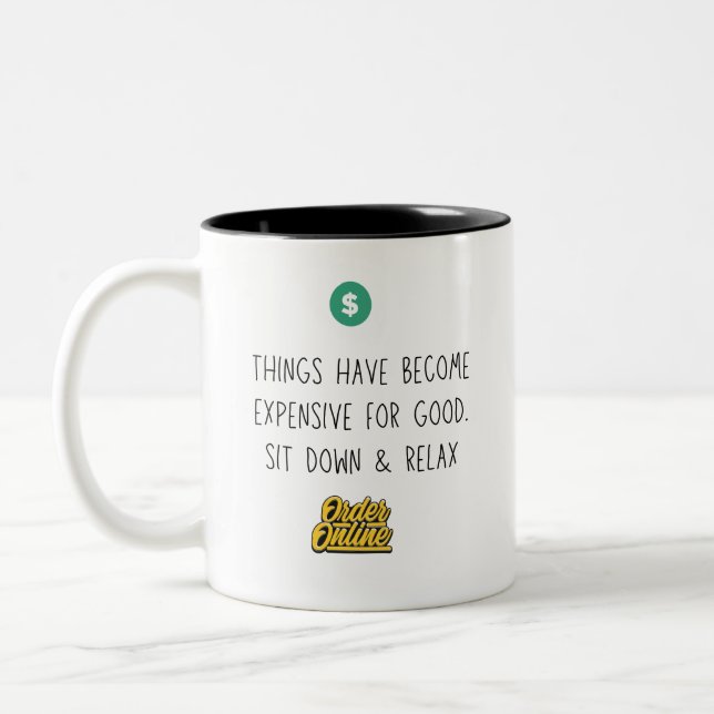 Online bestellen und online bestellen zweifarbige tasse (Links)
