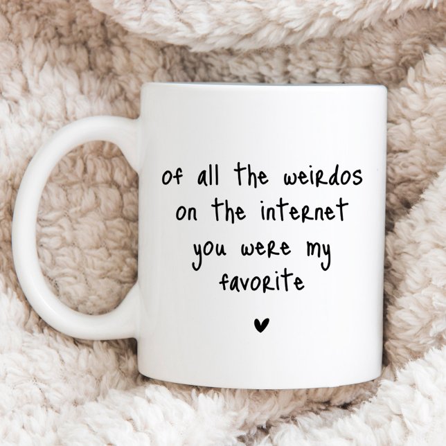 Online Dating Match Funny Girlfriend Kaffeetasse (Von Creator hochgeladen)