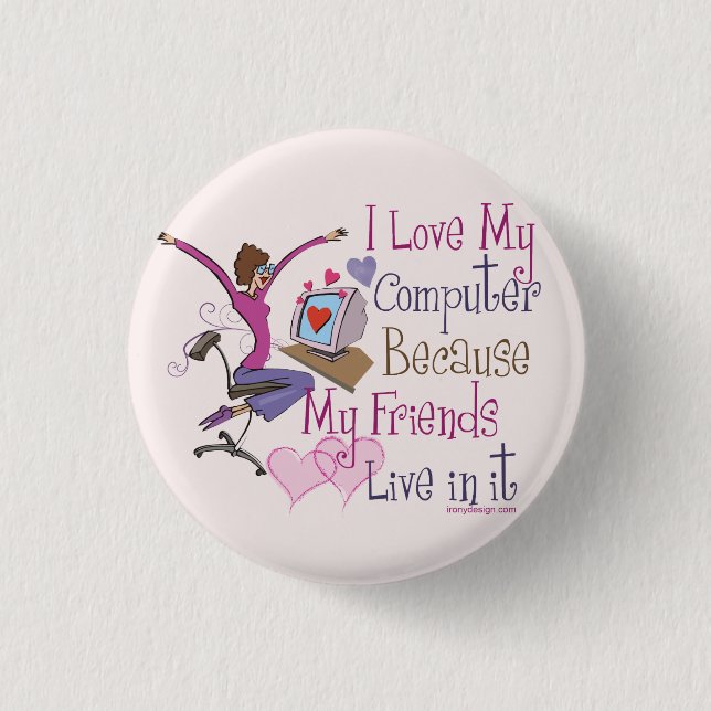 Online-Freunde Button (Vorderseite)