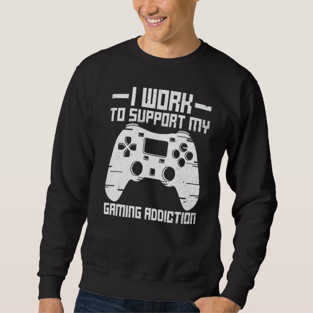 Online-Gamer für einen Controller-Nerd Sweatshirt (Vorderseite)